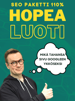 Hakukoneoptimointi paketti hinta